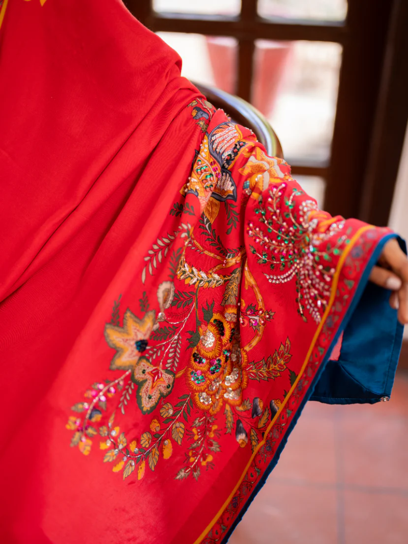 Surkh Salam - Dupatta