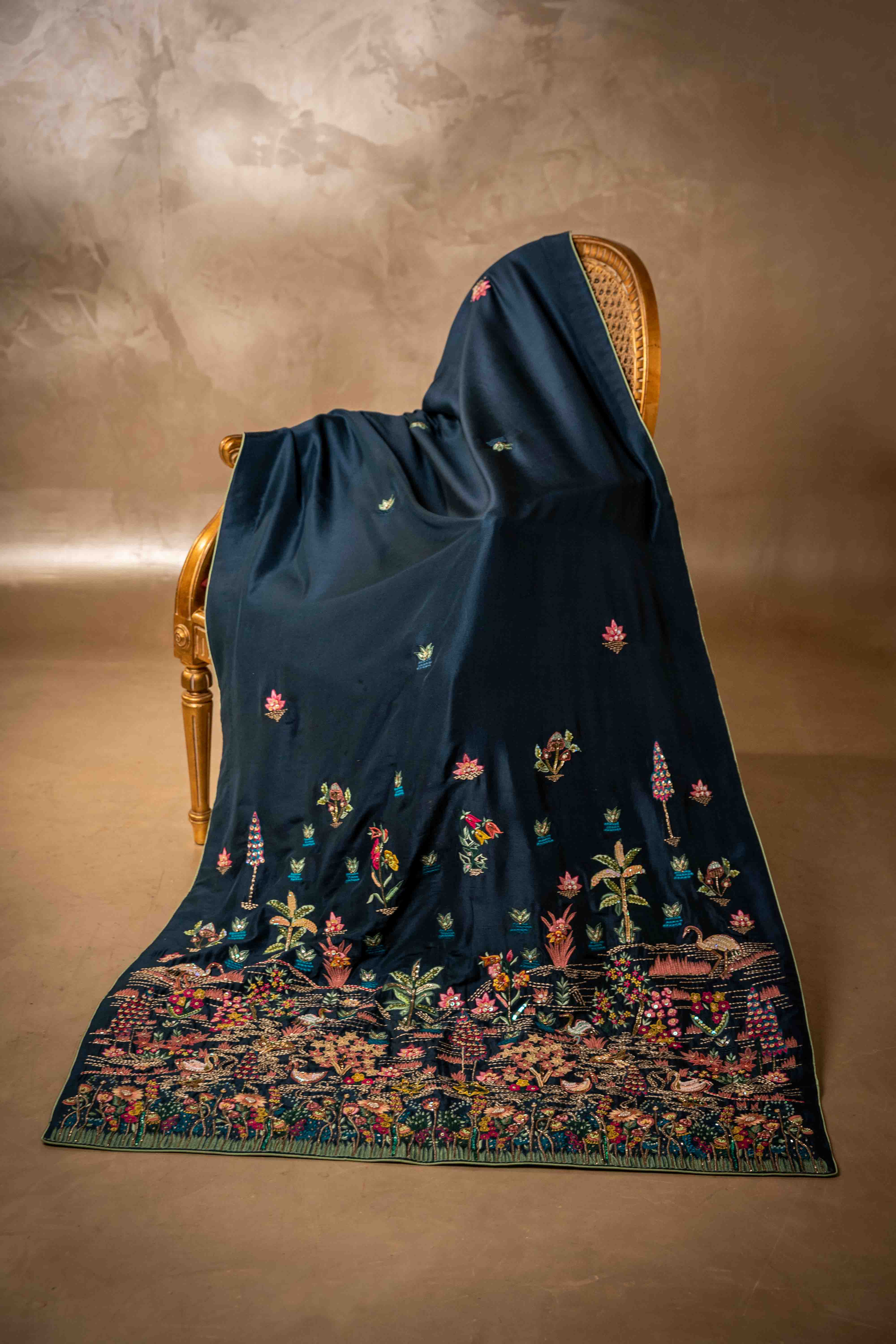Secret Garden (Blue) - Shawl