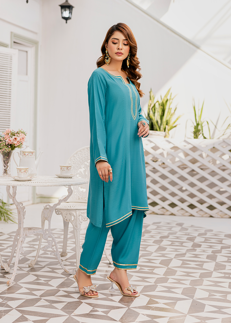 Ziba Teal Blue 2PC