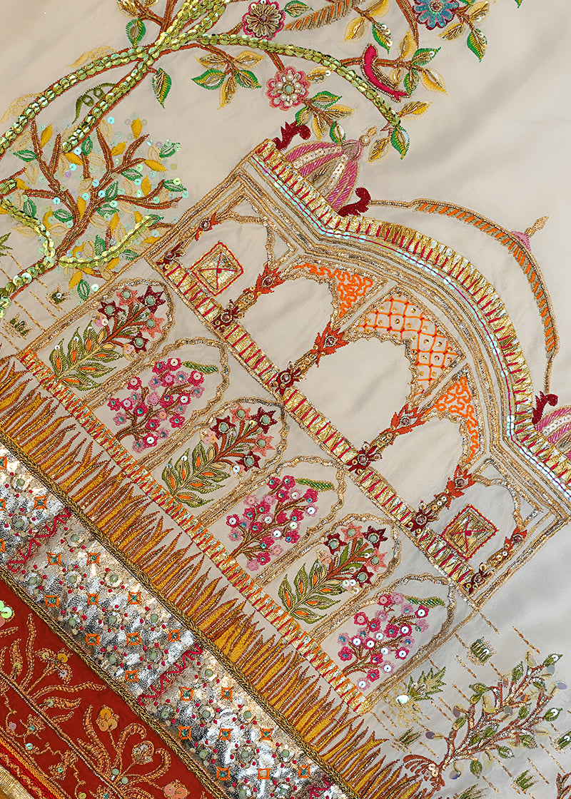 White Taj Mahal - Shawl