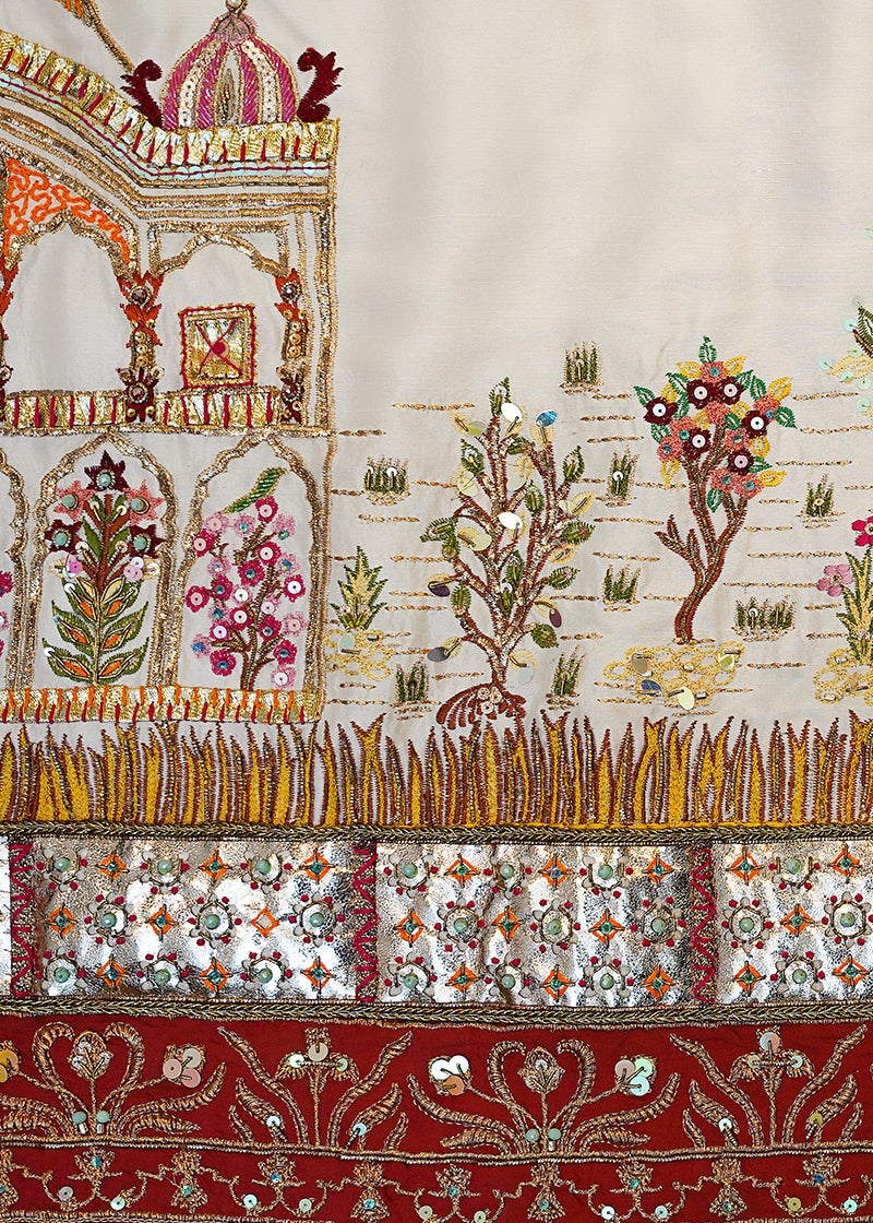 White Taj Mahal - Shawl