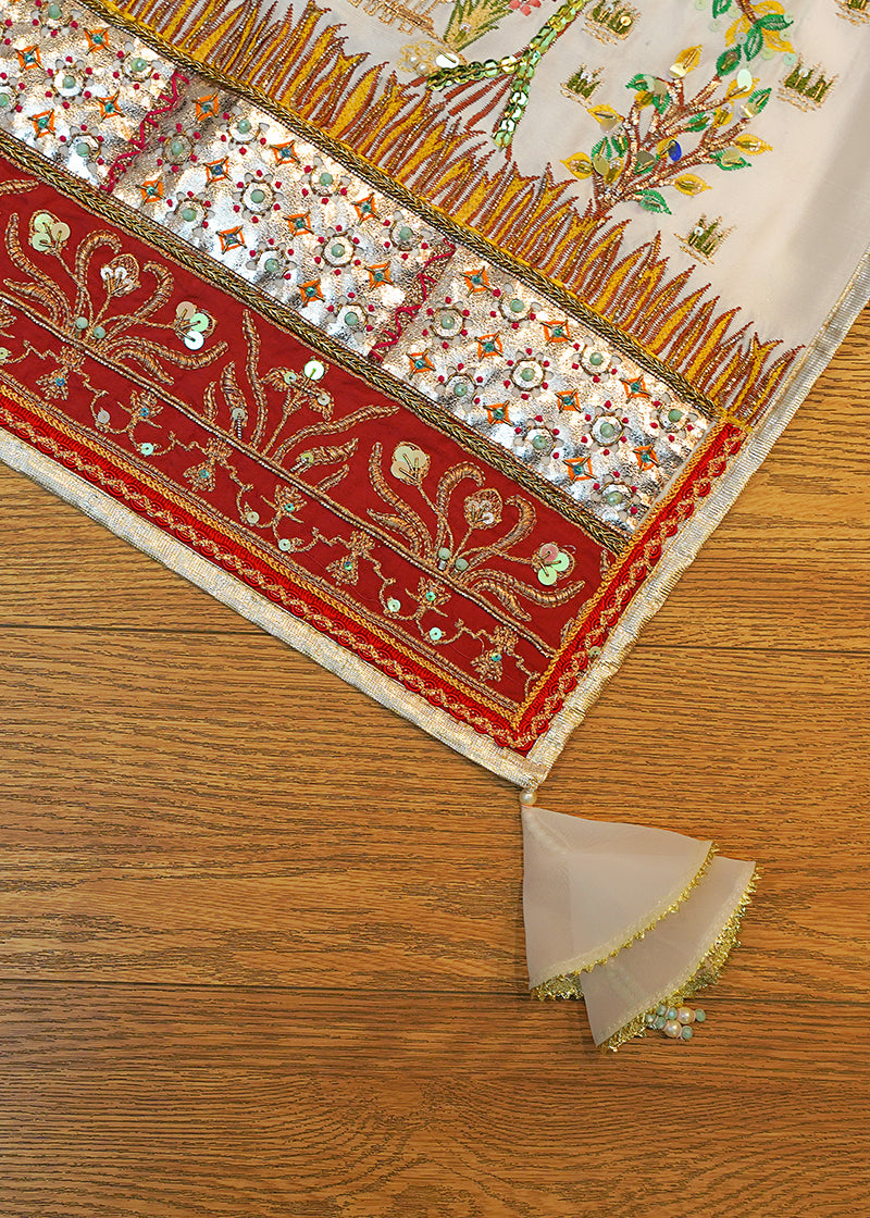 White Taj Mahal - Shawl