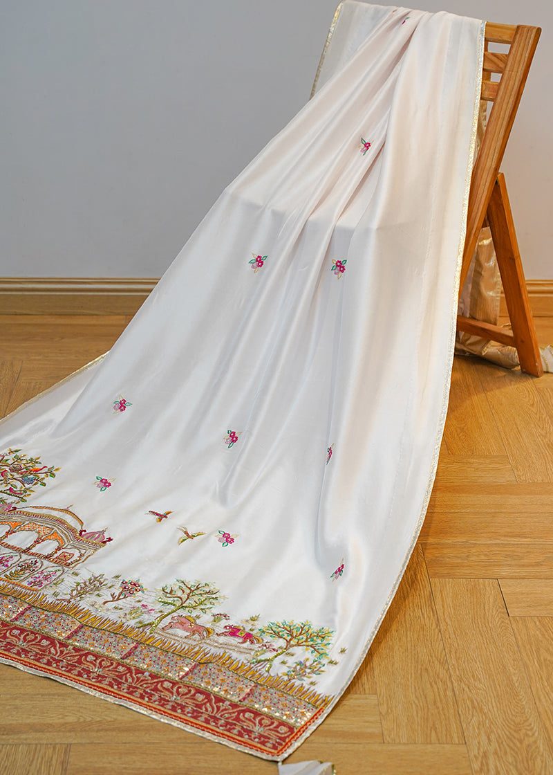 White Taj Mahal - Shawl