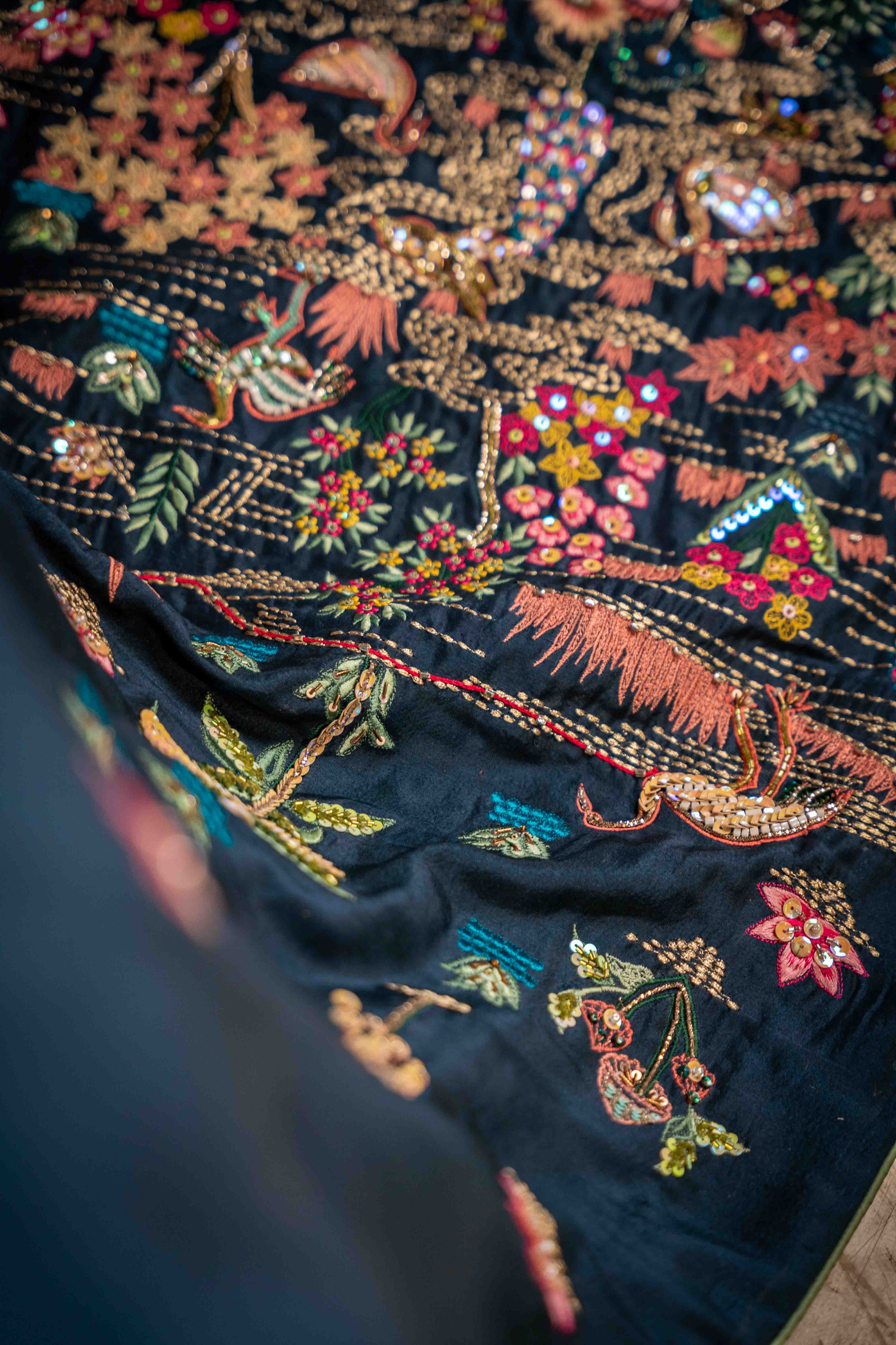 Secret Garden (Blue) - Shawl