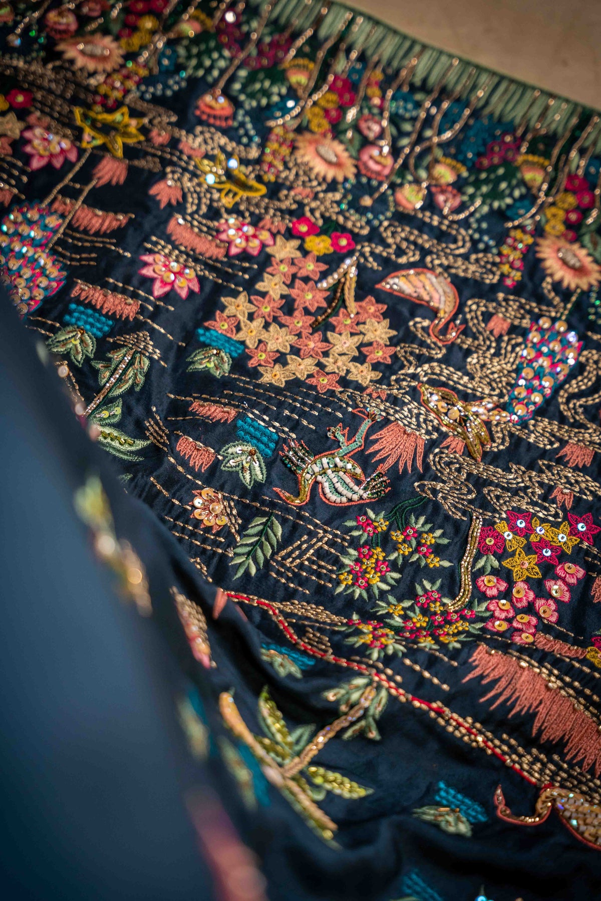 Secret Garden (Blue) - Shawl