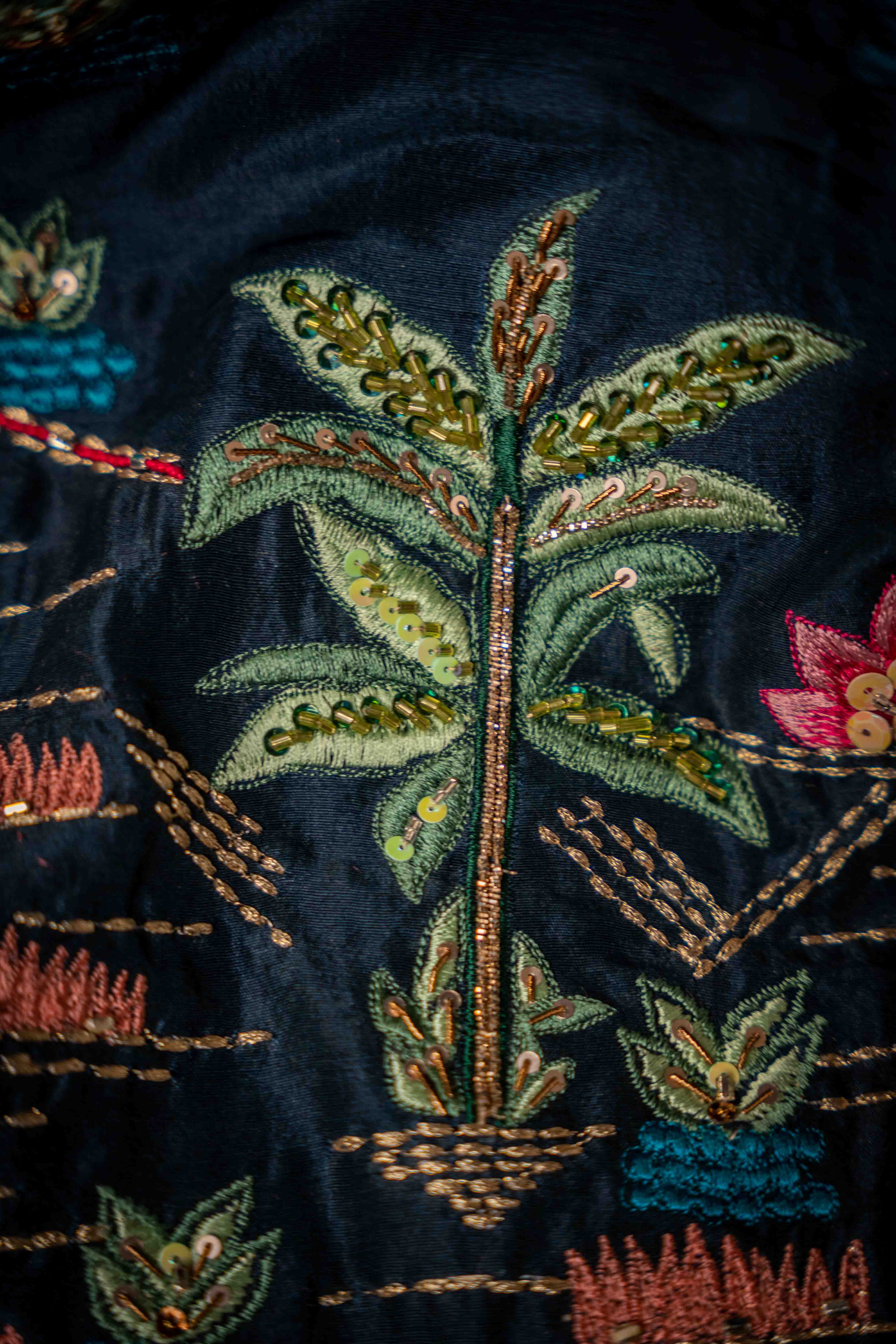 Secret Garden (Blue) - Shawl