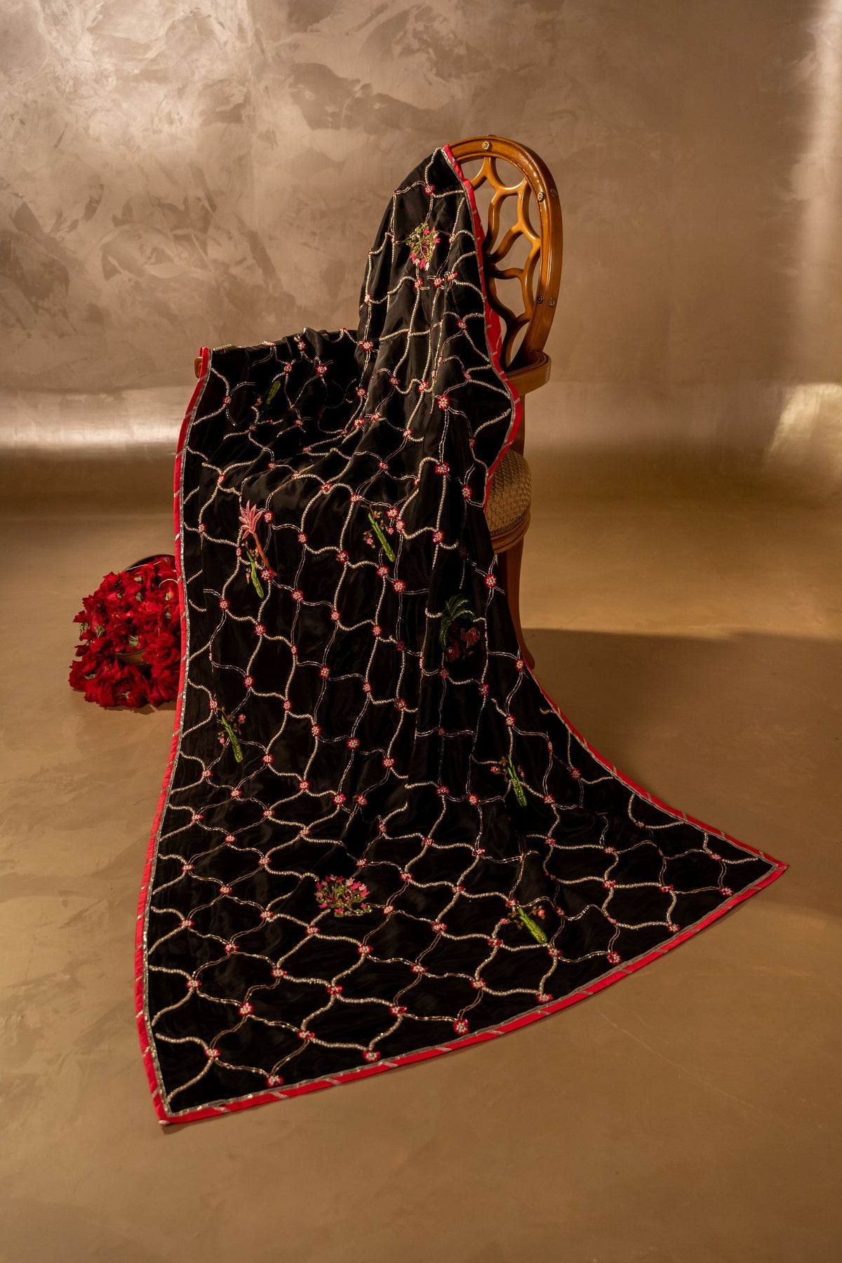 Black Kalamkaar - Shawl