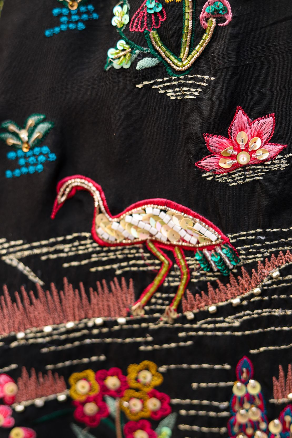 Secret Garden (Black) - Shawl