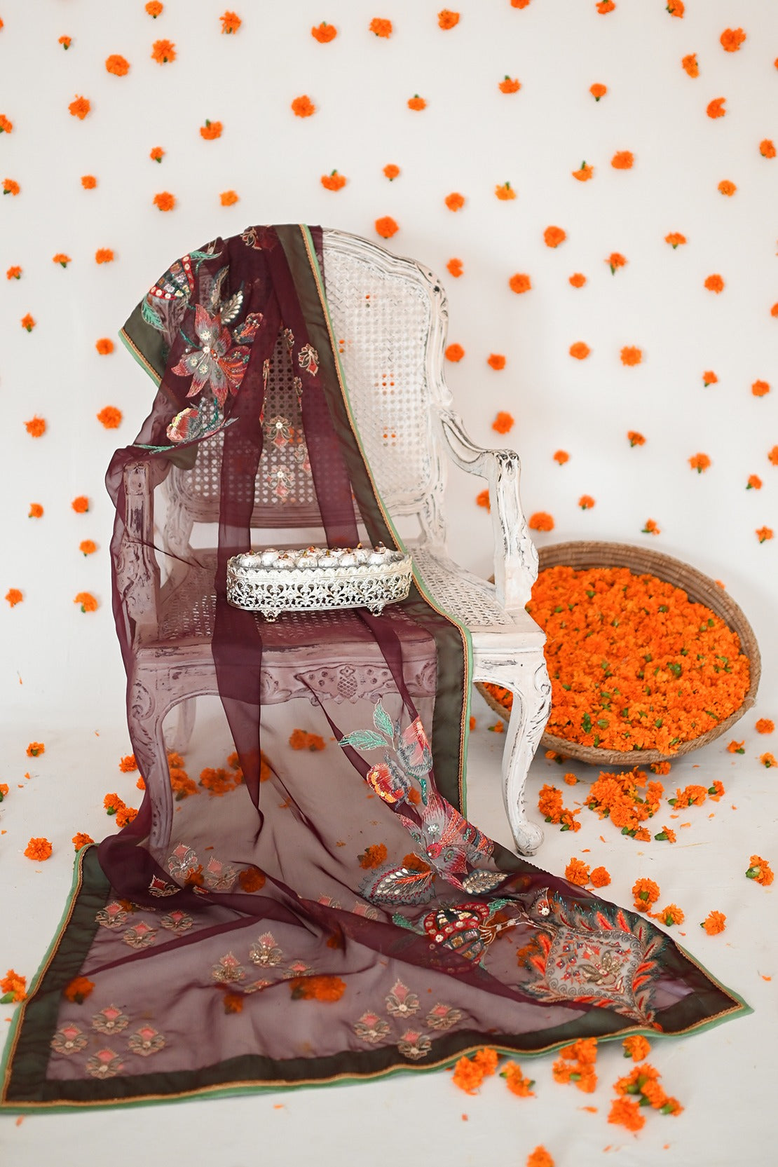 Kesariya dupatta